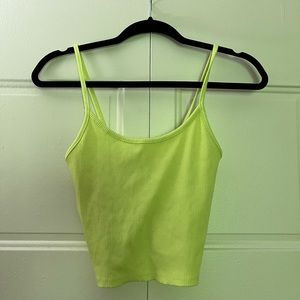 AE Neon Green Crop Tank